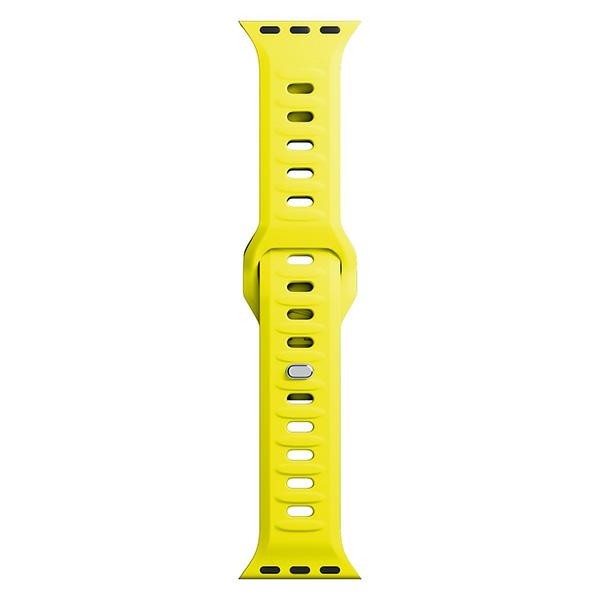 3MK Silicone Watch Strap Apple Watch 4/5/6/7/8/9/SE/Ultra 42/44/45/49mm yellow
