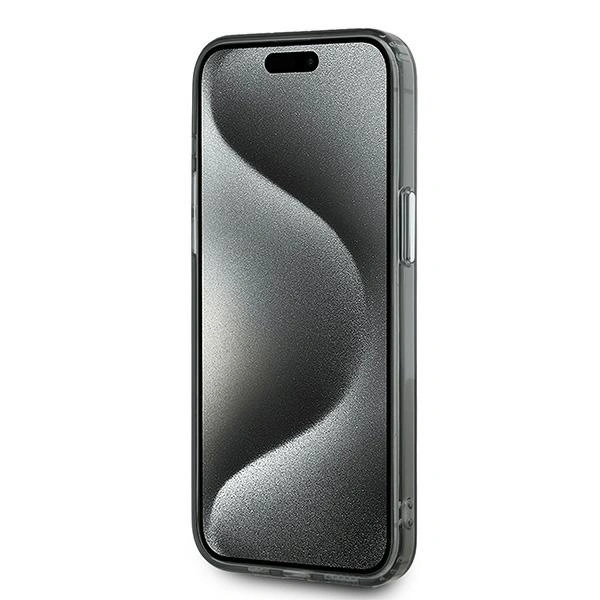 Karl Lagerfeld KLHMP15XHMCKMHK Apple iPhone 15 Pro Max IML Monogram Karl&Choupette Head MagSafe black