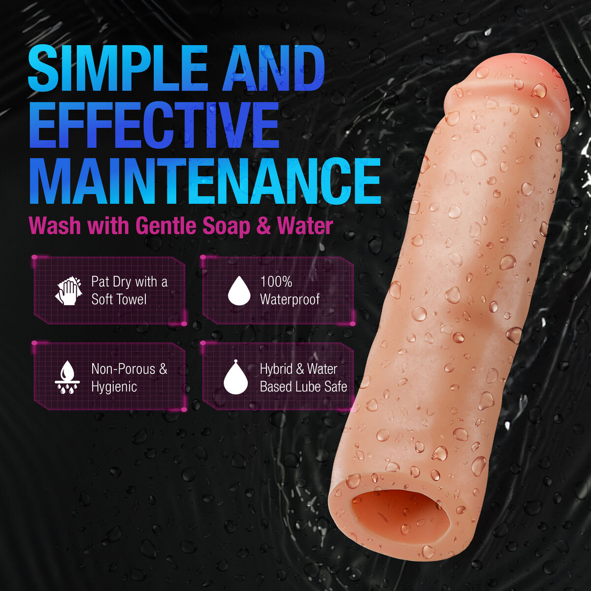 Penis cover Blush Performance Plus Meat Ø 3,8 cm 21,6 cm