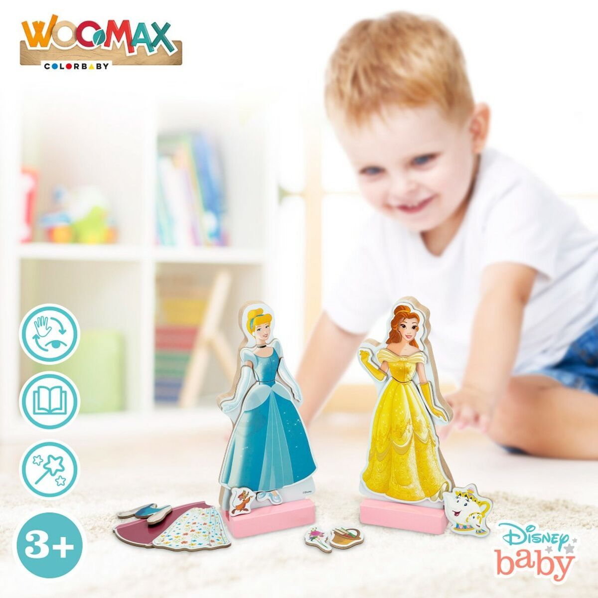 Figuren Princesses Disney 9 x 20,5 x 1,2 cm 45 Stücke 4 Stück