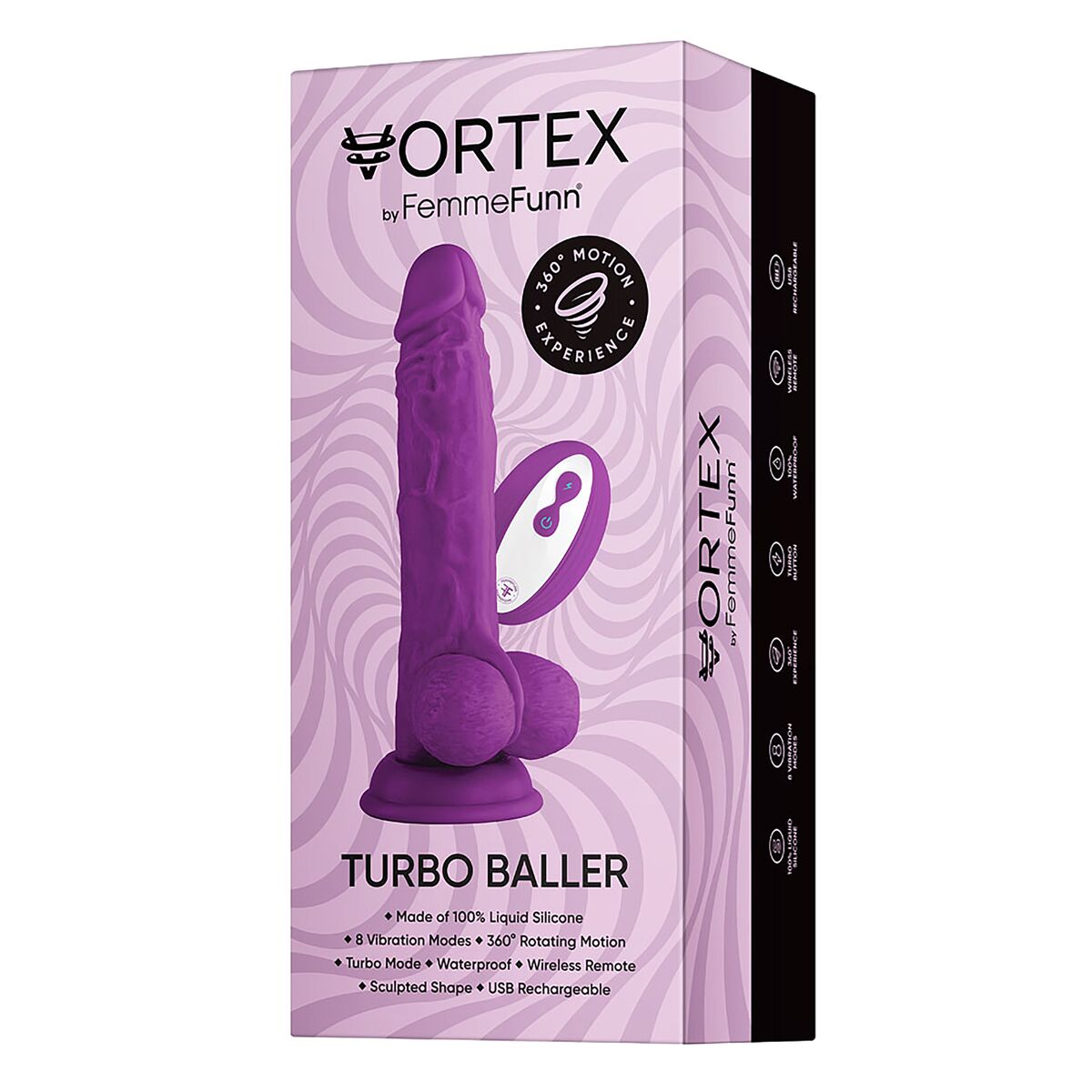 Realistic Dildo FemmeFunn Purple Realistic Dildo FemmeFunn Purple