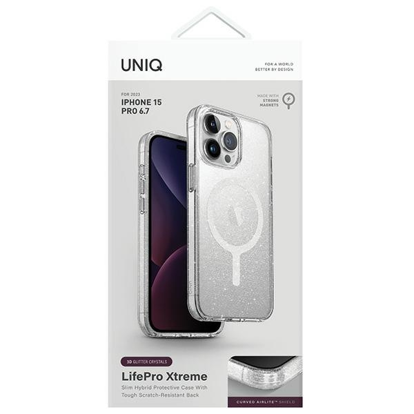UNIQ LifePro Xtreme Apple iPhone 15 Pro Max MagClick Charging tinsel lucent