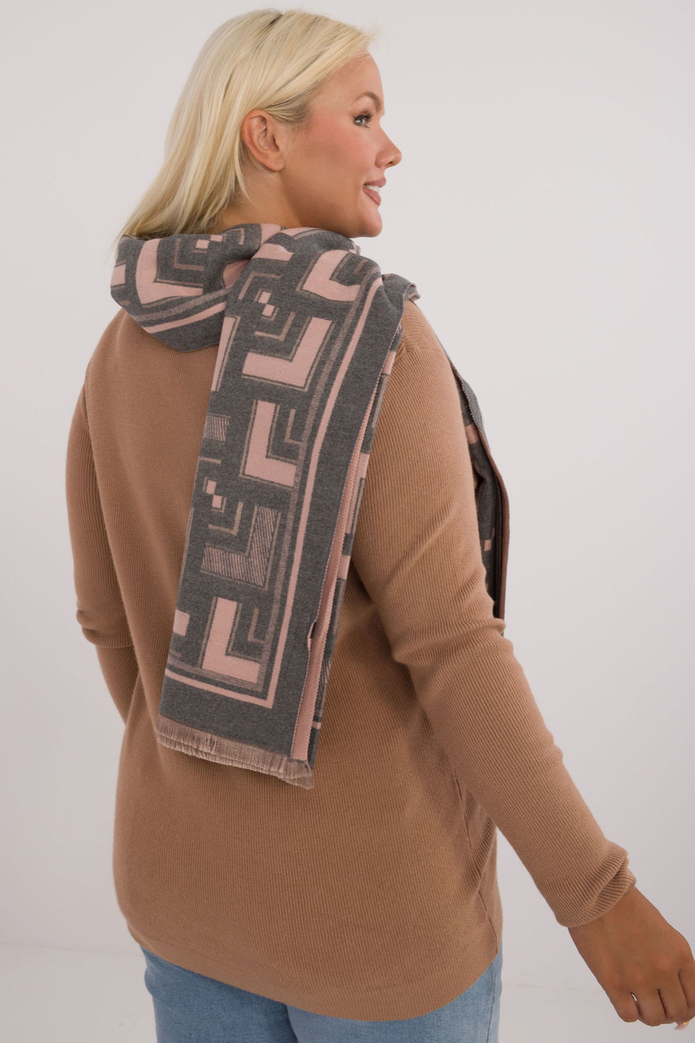  Shawl model 200540 AT  grey