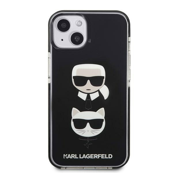 Karl Lagerfeld KLHCP13STPE2TK Apple iPhone 13 mini hardcase black Karl&Choupette Head