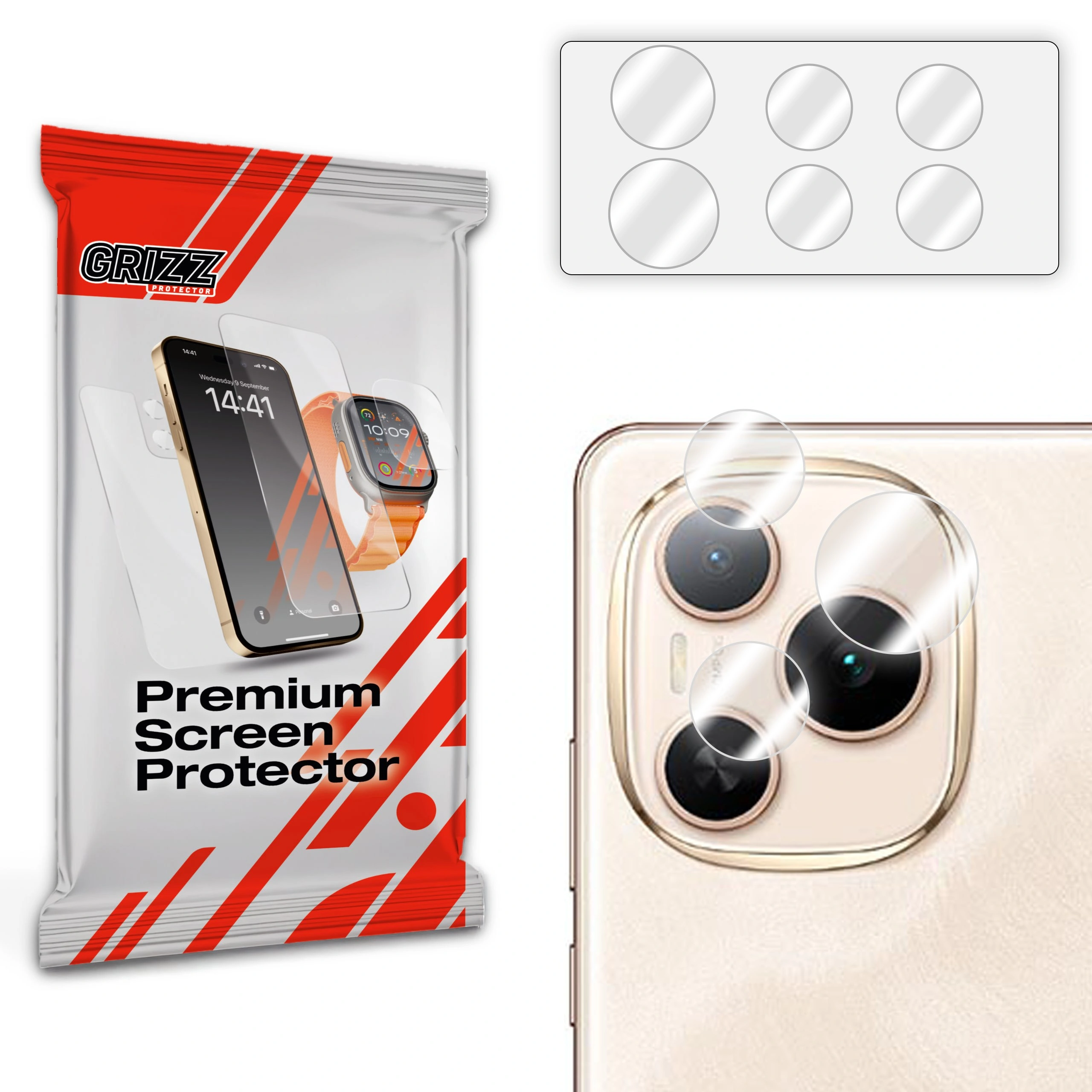 Szkło na aparat GrizzGlass HybridGlass Camera do Honor Power