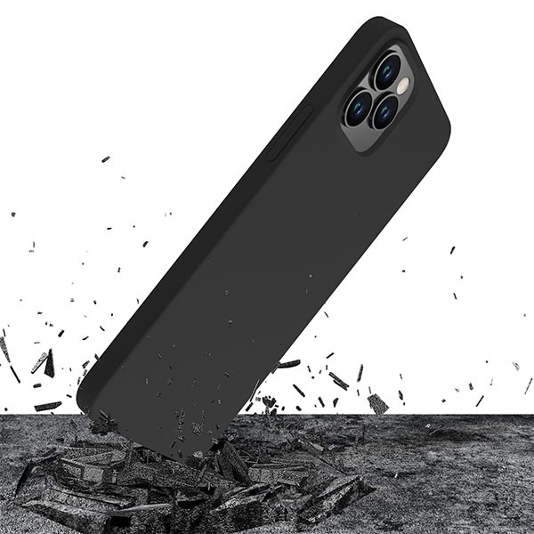Case 3MK Silicone Case Apple iPhone 12 Pro Max black/black