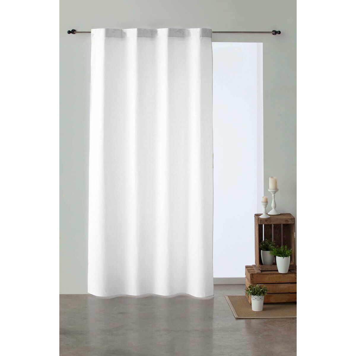 Curtain Decolores White 140 x 260 cm