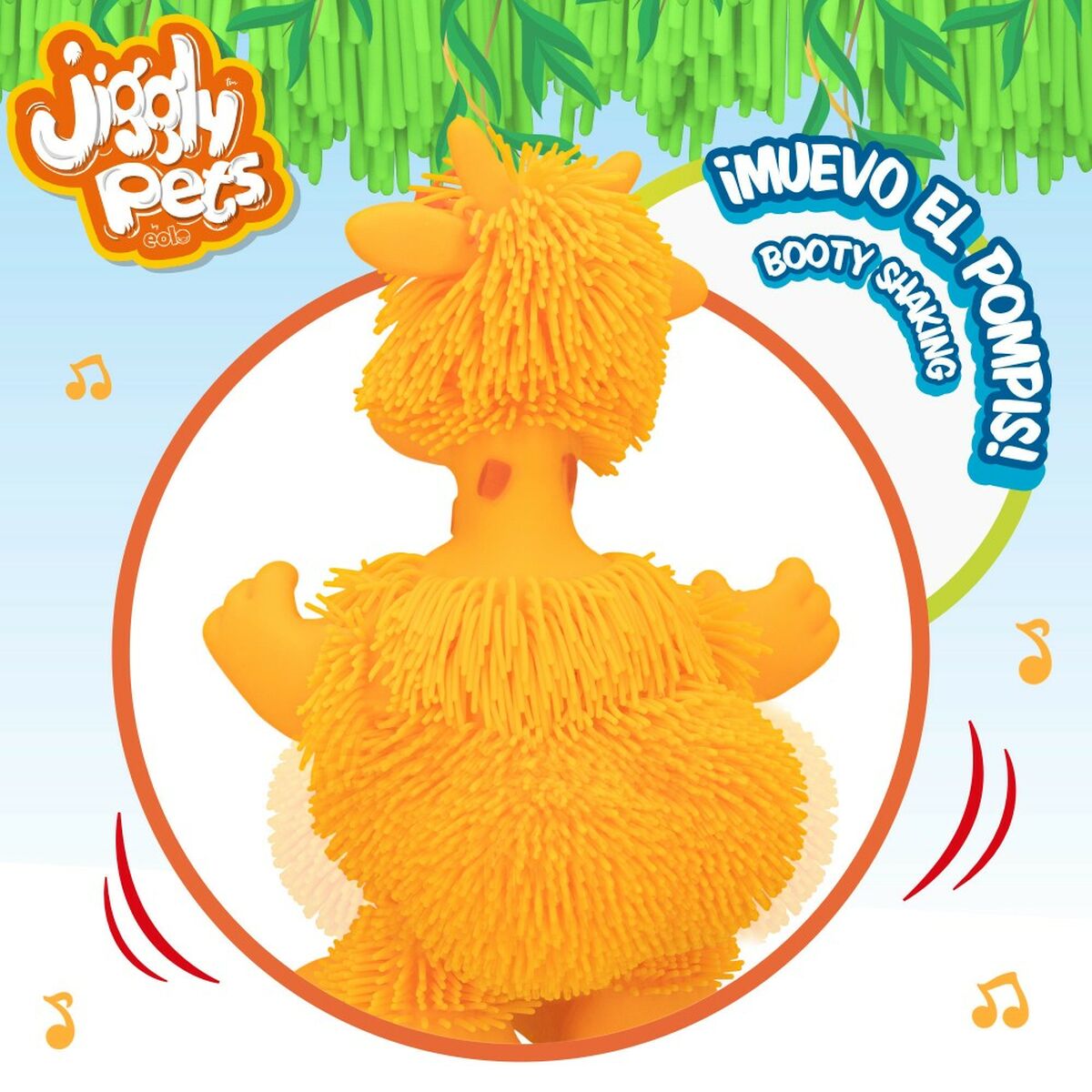 Fluffy toy Eolo Jiggly Pets Giraffe 21 x 28,5 x 16 cm Plastic (4 Units)