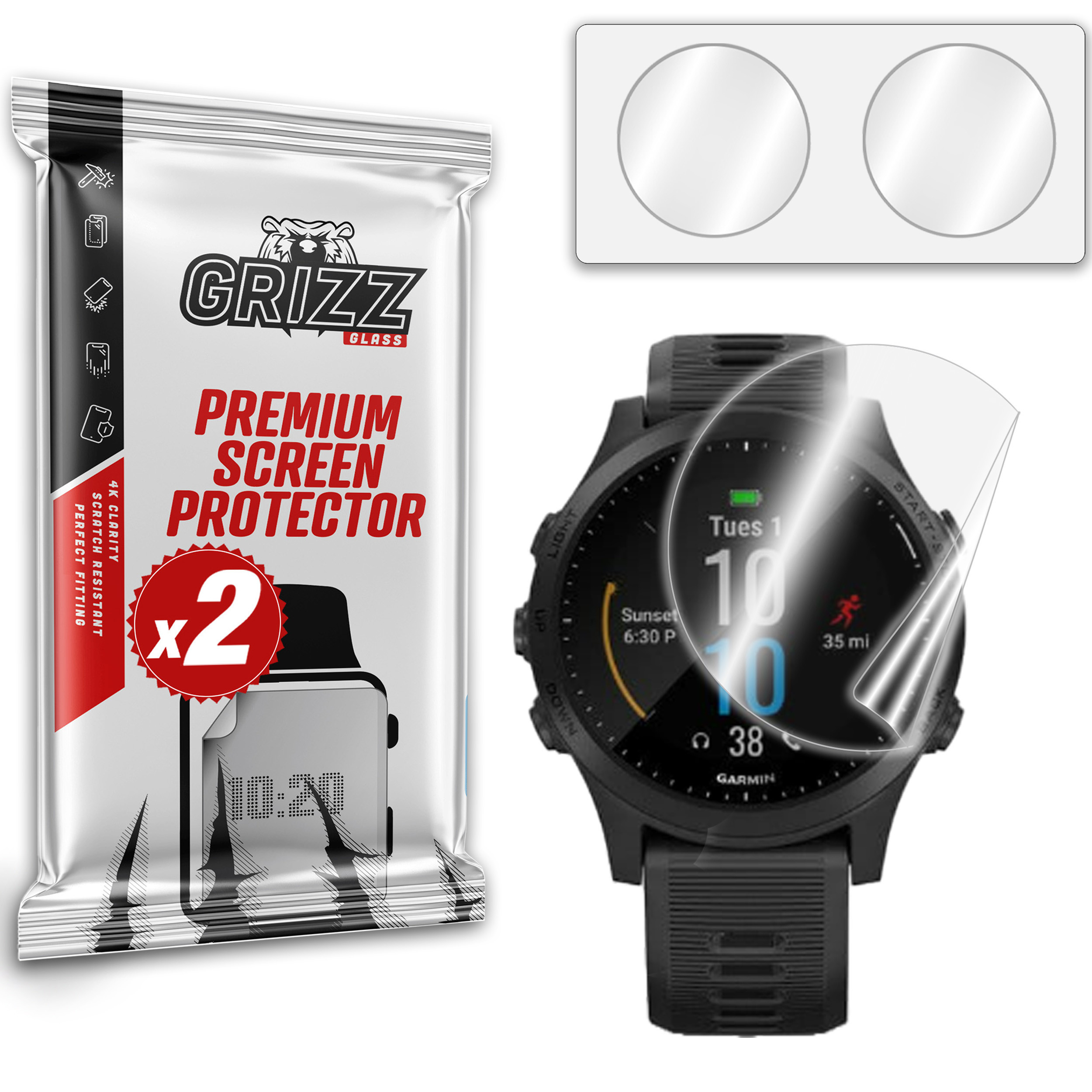 GrizzGlass CeramicFilm Garmin Forerunner 945