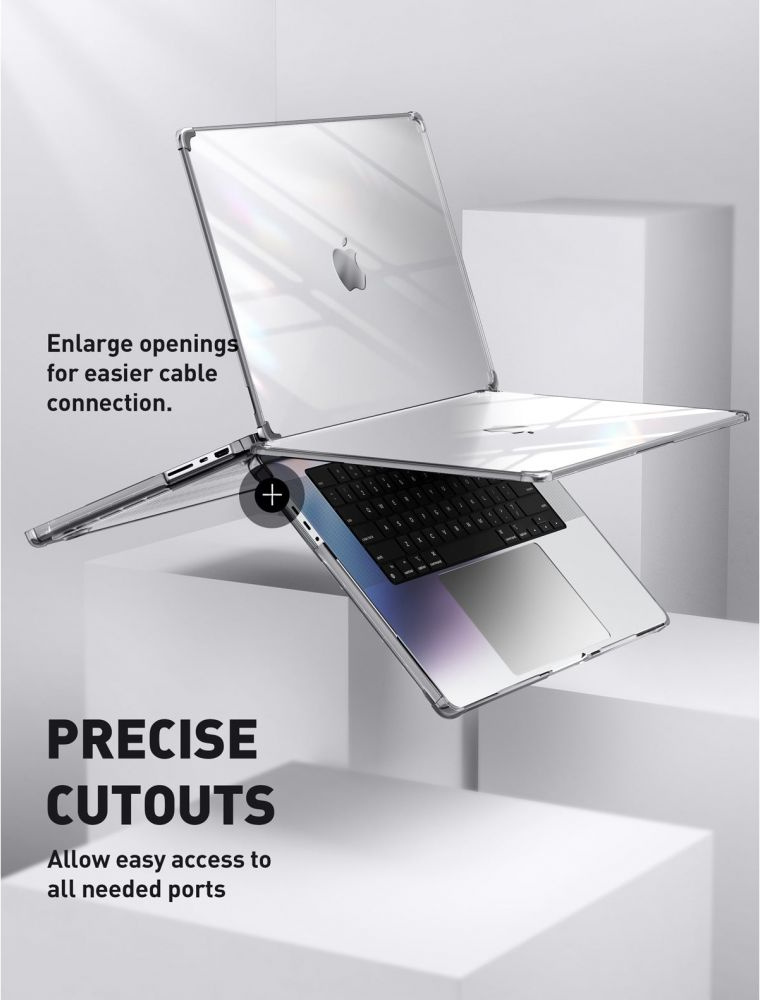 Supcase Unicorn Beetle Clear Apple MacBook Pro 14 2021-2023 Black