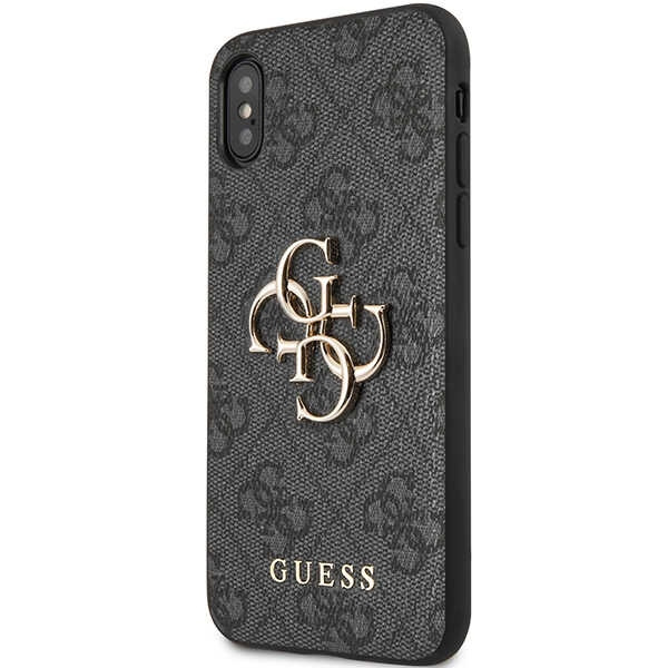 Guess GUHCPX4GMGGR Apple iPhone XS/X grey hardcase 4G Big Metal Logo
