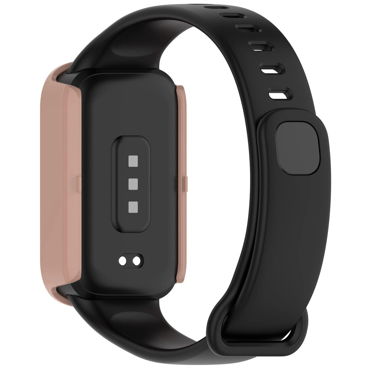 Bizon Case+Glass Watch Xiaomi Smart Band 9 Active / Redmi Smart Band 3 pink