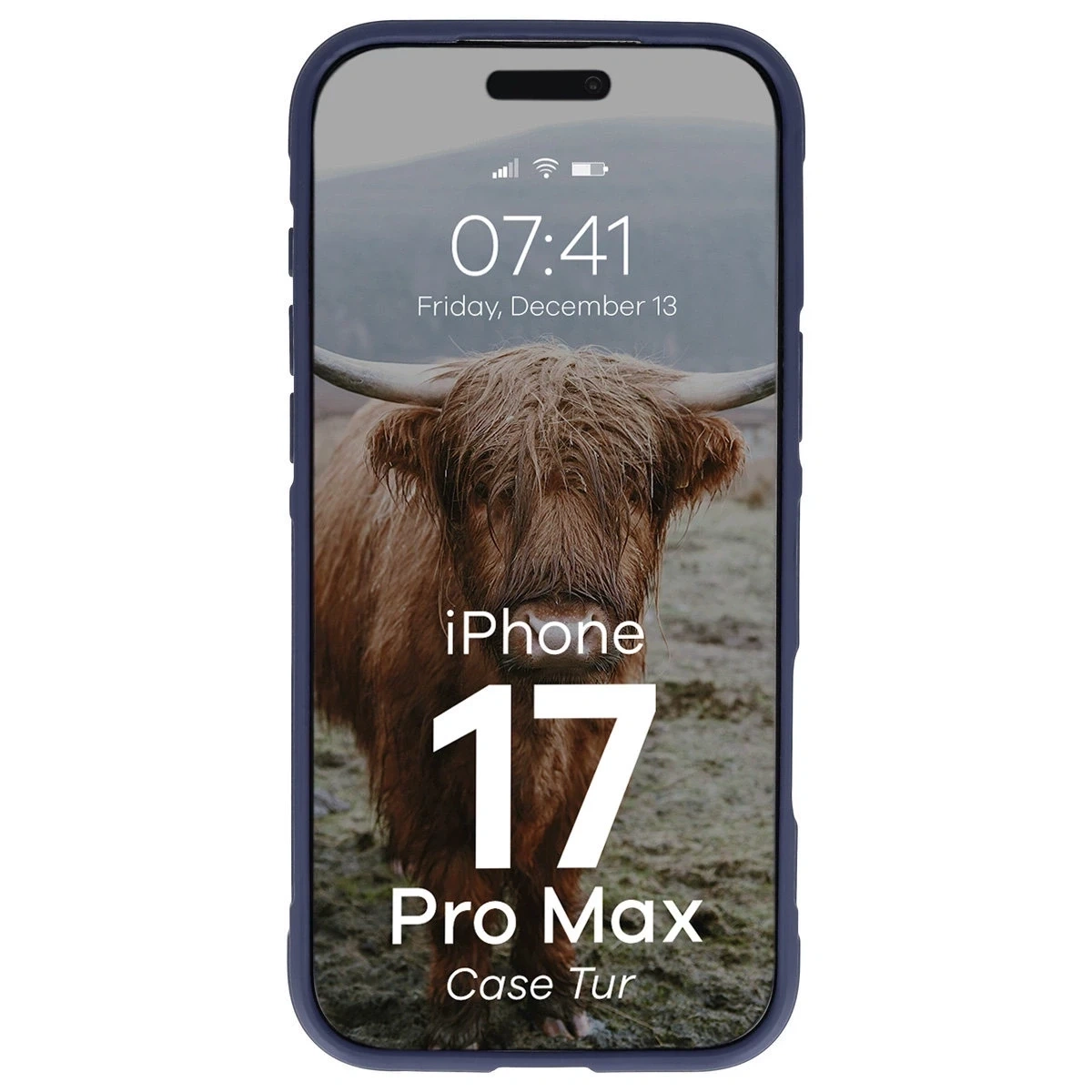 Pancerne etui Bizon Case Tur do Apple iPhone 17 Pro Max granatowe