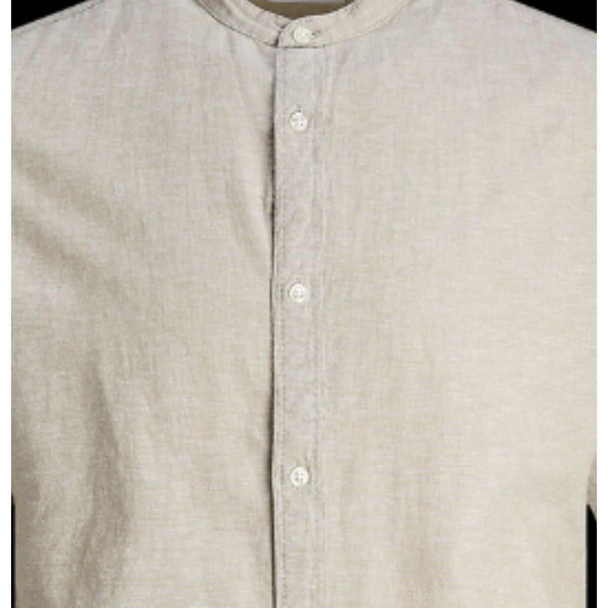 Men’s Long Sleeve Shirt Jack & Jones BLEND BAND 12248581 Beige