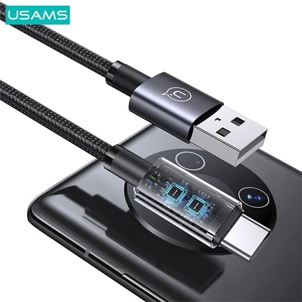 USAMS US-SJ680 USB-A / USB-C cable 3A 0,25m Fast Charging tarnish