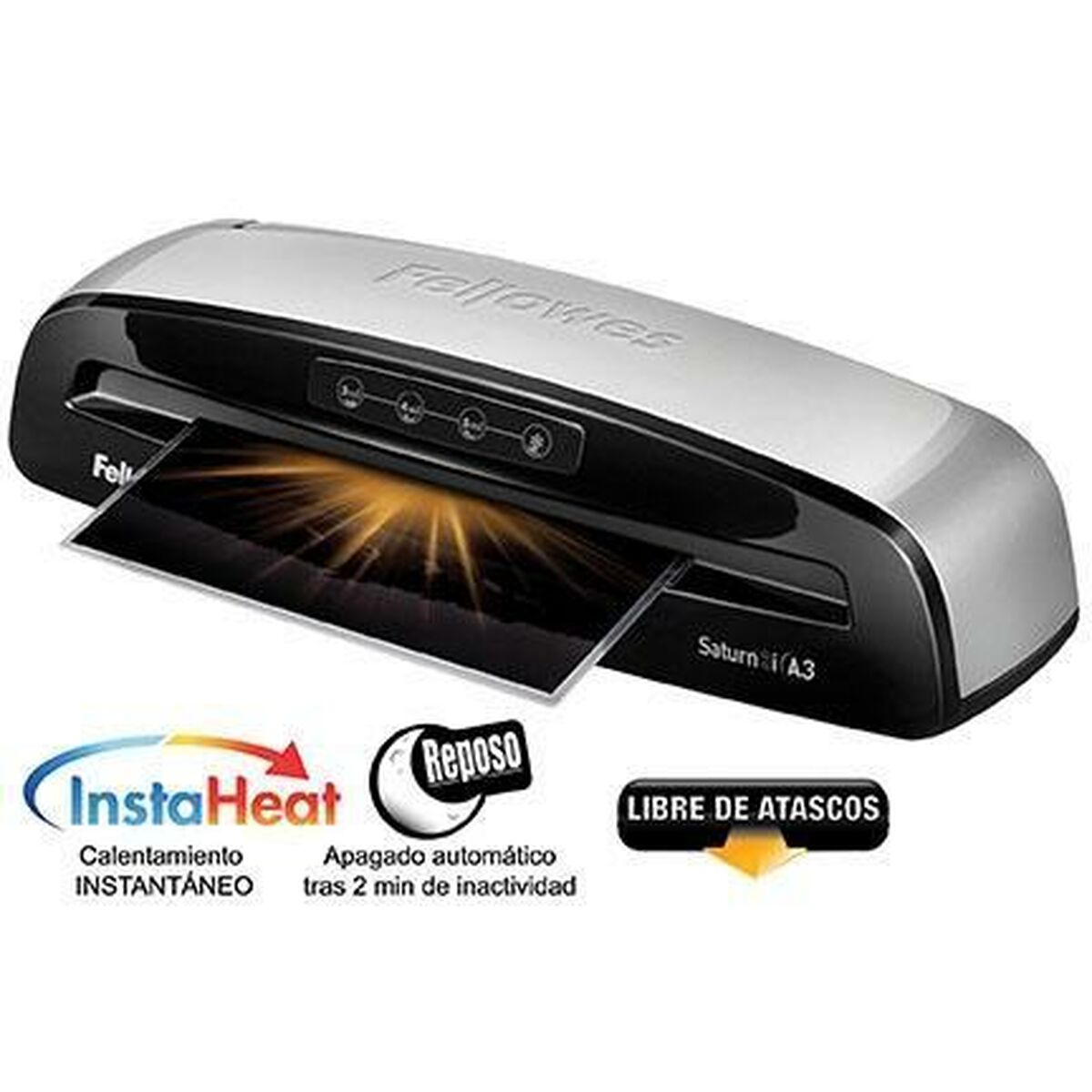 Laminator Fellowes Saturn 3i Black Silver