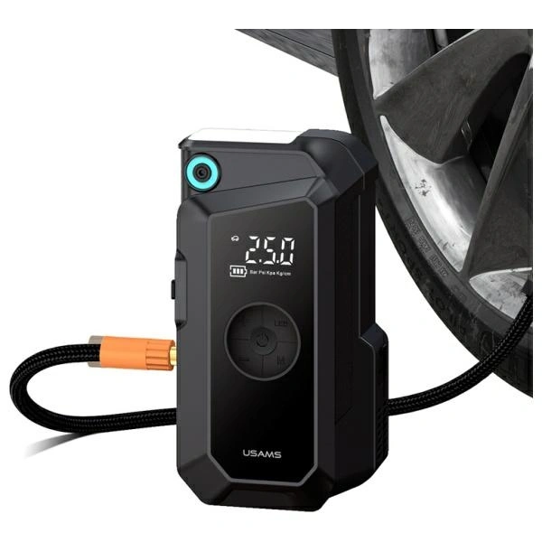 USAMS ZB287 8000mAh Powerbank Jumpstarter + built-in flashlight black