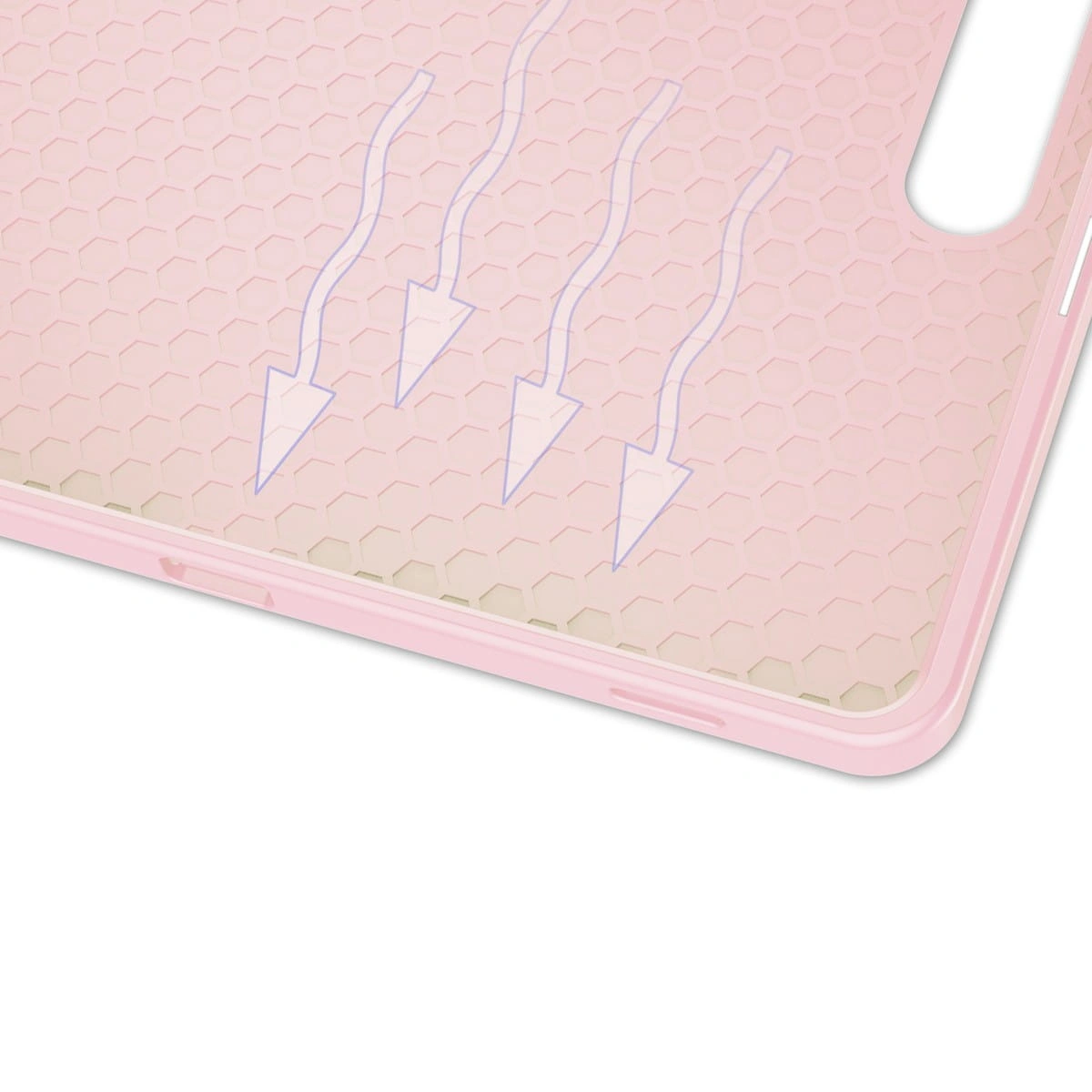 Bizon Case Tab Lizard Samsung Galaxy Tab S9 FE Plus pink