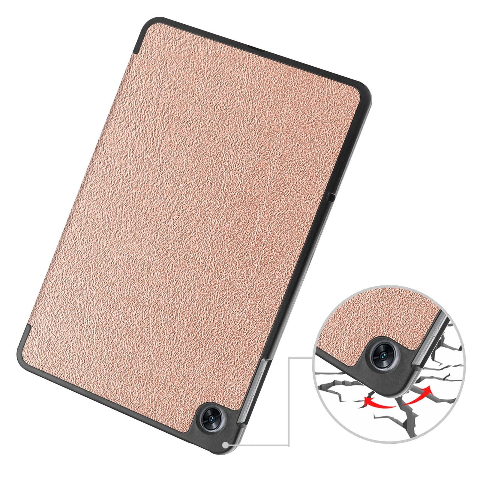 Bizon Case Tab Croc OPPO Pad Air rose gold