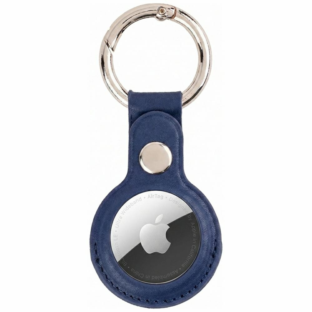 Etui Mercury Leather AirTag granatowy