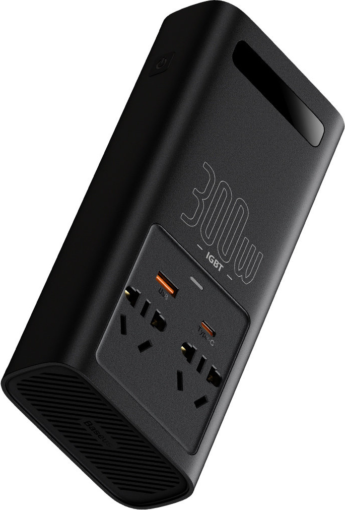 Baseus IGBT Car Inverter Inverter 300W 220V (CN / EU Plug) Black