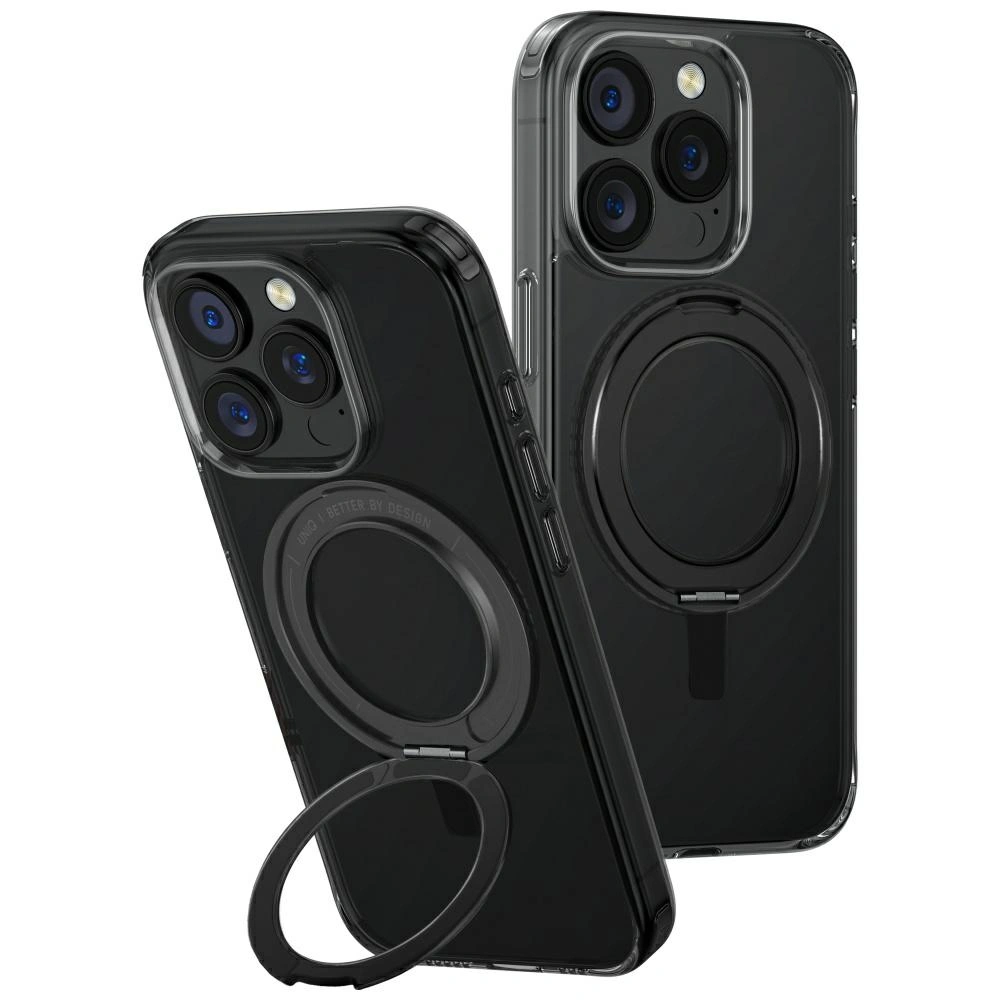 Etui UNIQ Swivix do Apple iPhone 16 Pro 360 Rotating Kickstand czarny