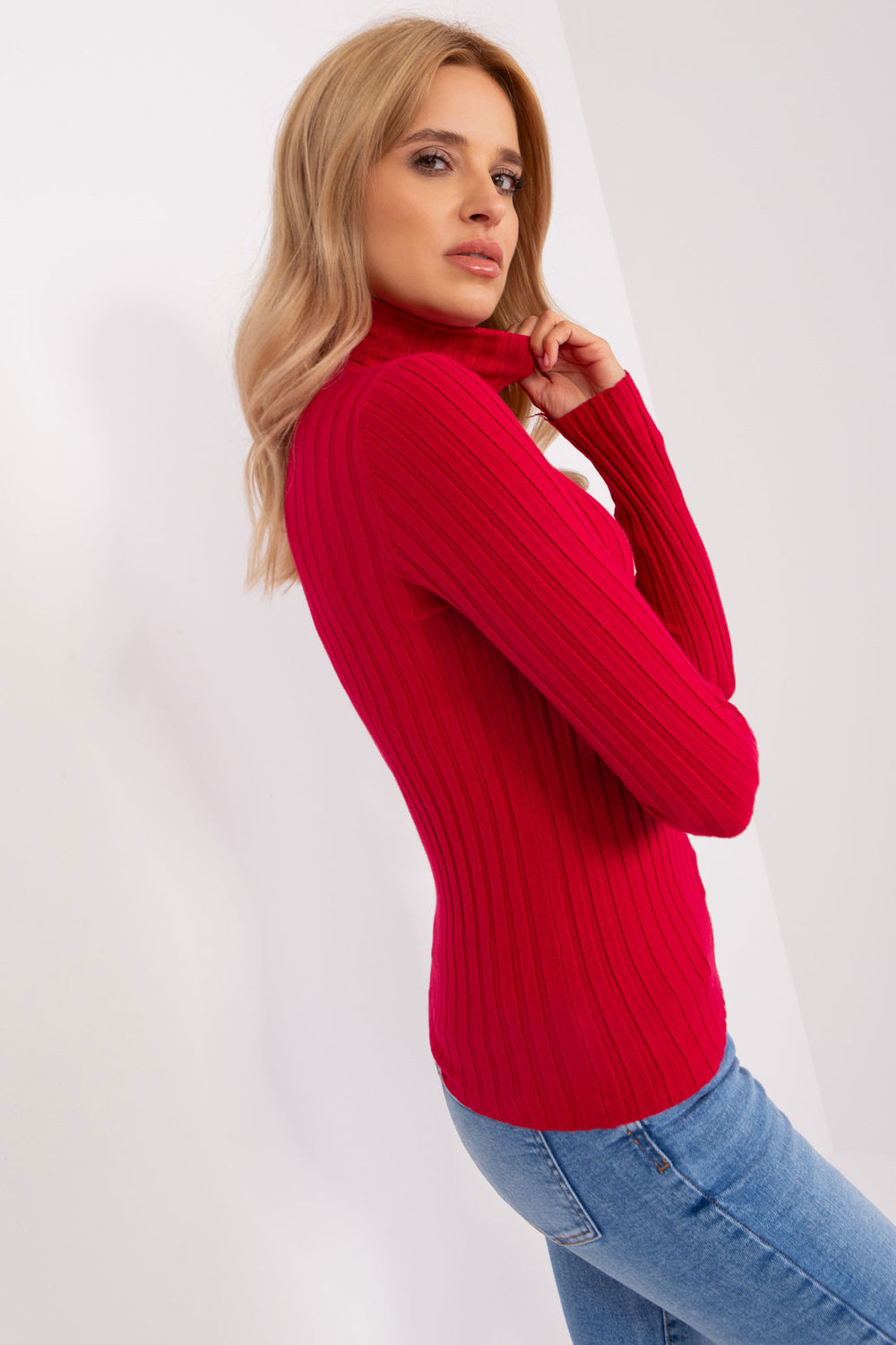  Turtleneck model 203015 Factory Price  red