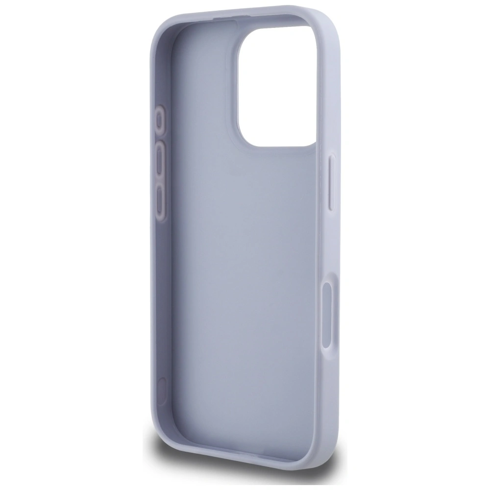 Guess Hot Stamp 4G Pattern Triangle Metal Logo Apple iPhone 16 Pro purple