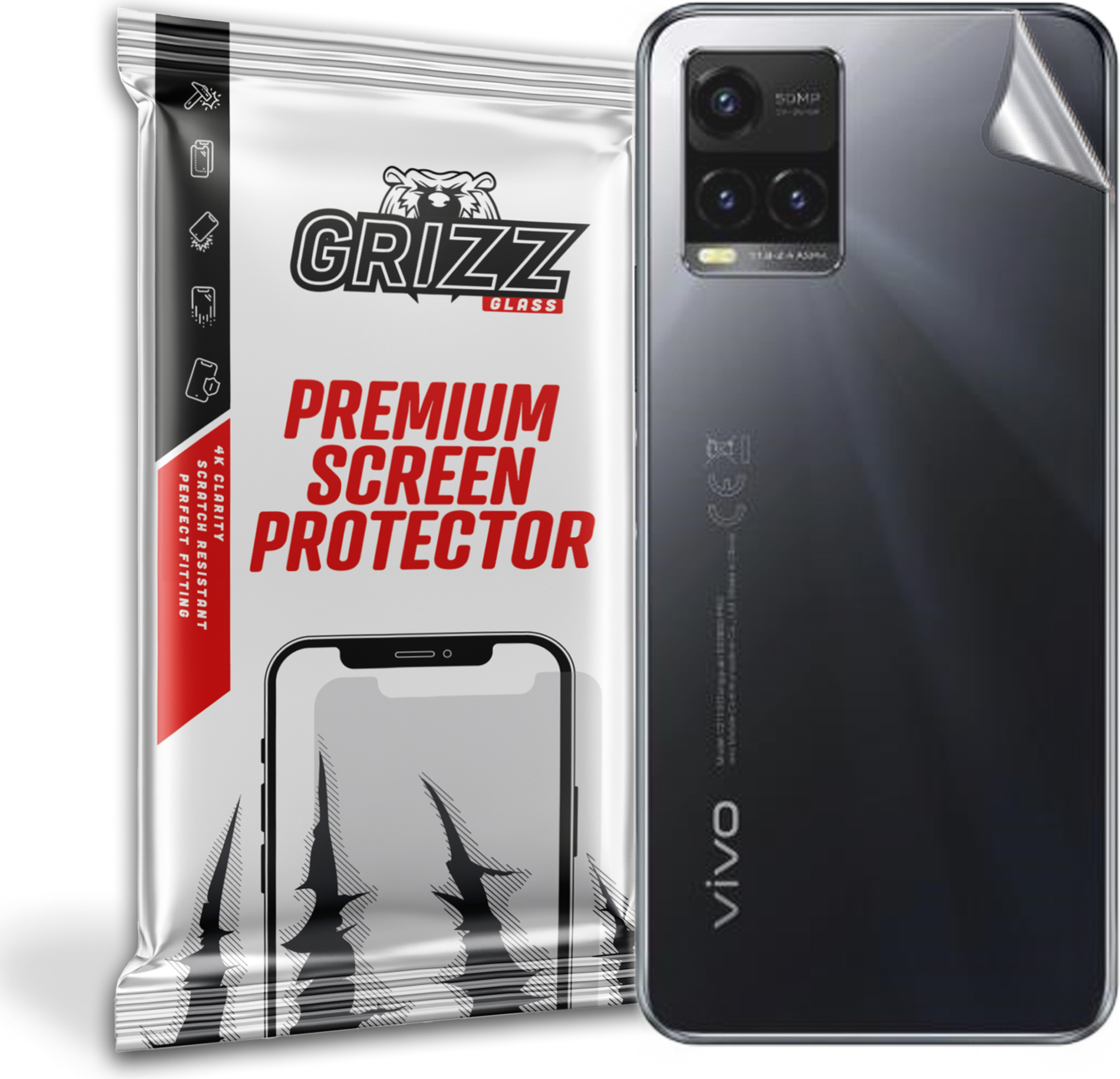 GrizzGlass SatinSkin Vivo Y33T