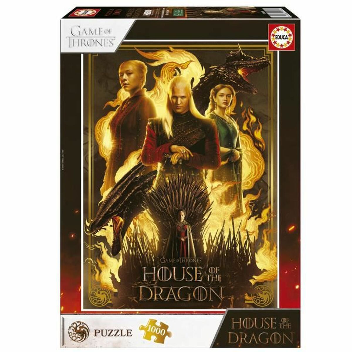 układanka puzzle Educa House of The Dragon 1000 Części