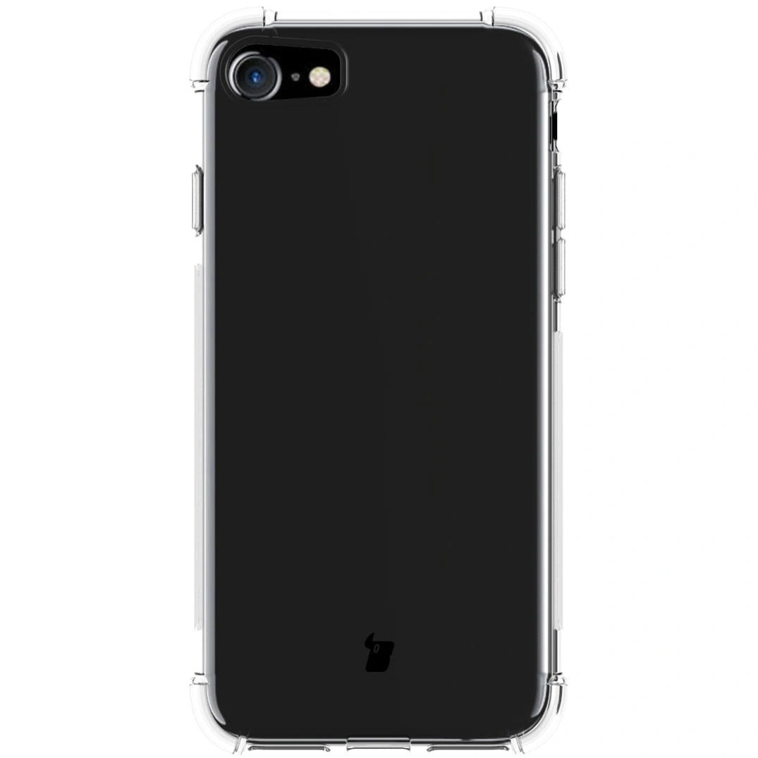 Bizon Case Clear Pack case + 2x screen glass + lens glass Apple iPhone SE 2022/2020 8/7 clear