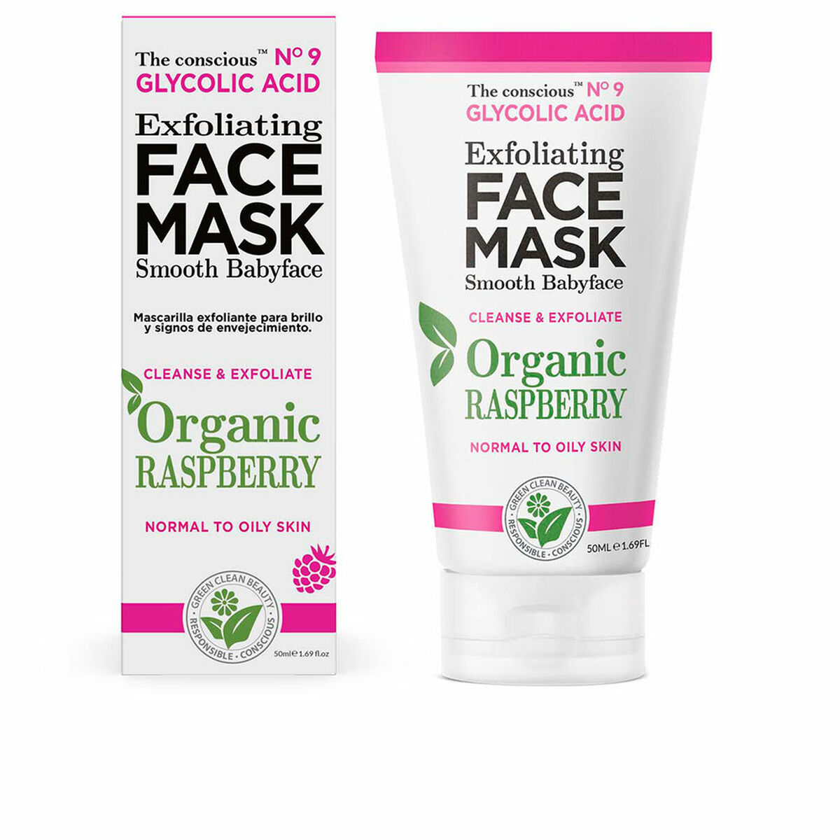 Maseczka do Twarzy The Conscious Glycolic Acid Truskawka (50 ml)
