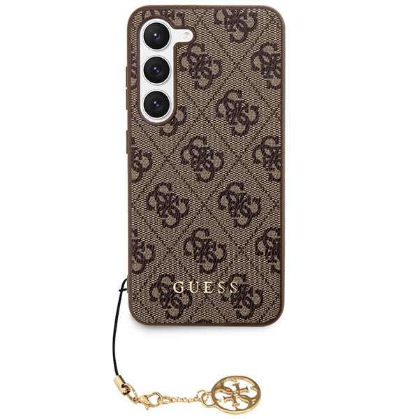 Guess GUHCSA35GF4GBR Samsung Galaxy A35 hardcase 4G Charms Collection brown