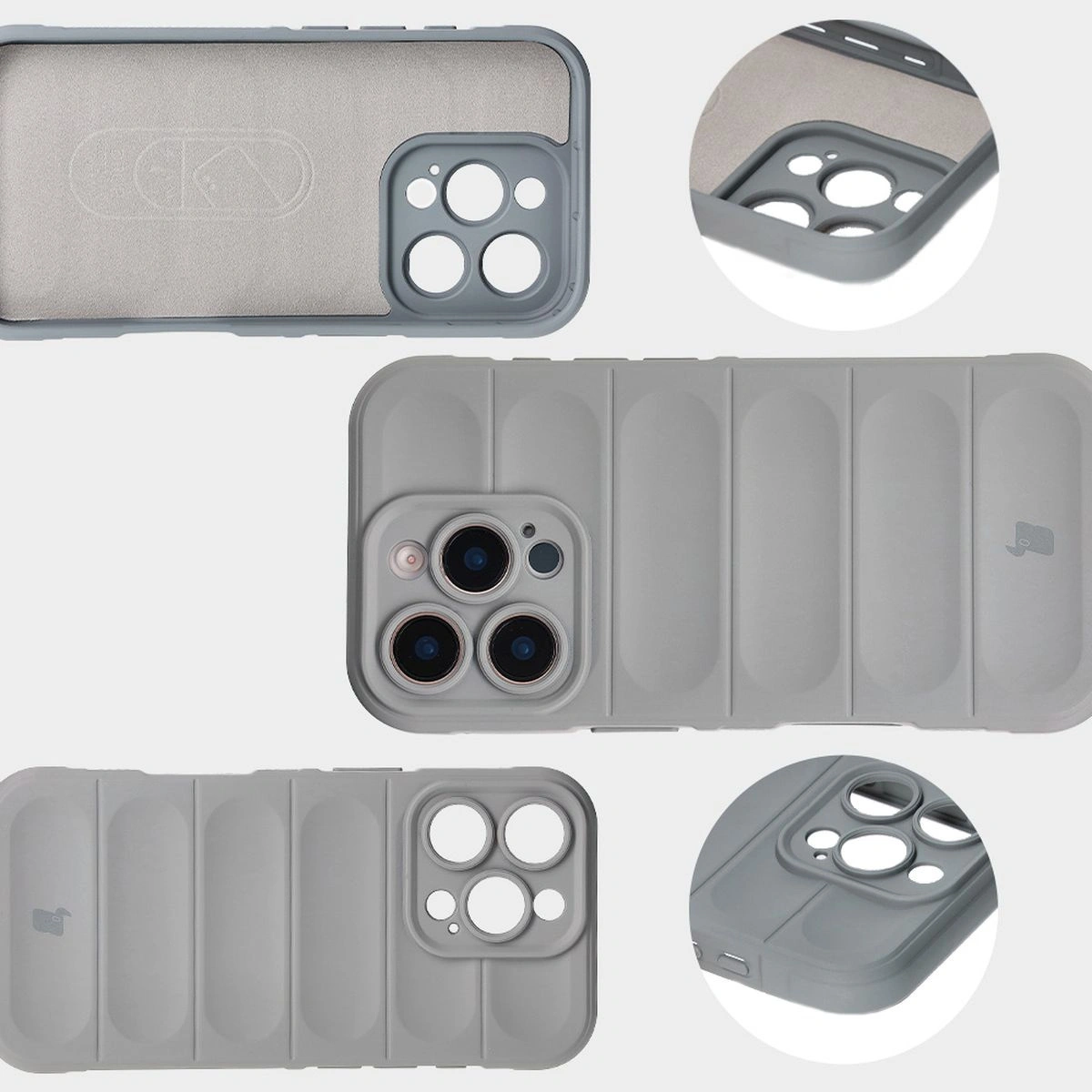 Bizon Case Tur Apple iPhone 16 Pro light grey