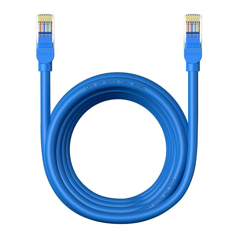Baseus Ethernet RJ45 Cat.6 1000Mbps network cable 5m (blue)