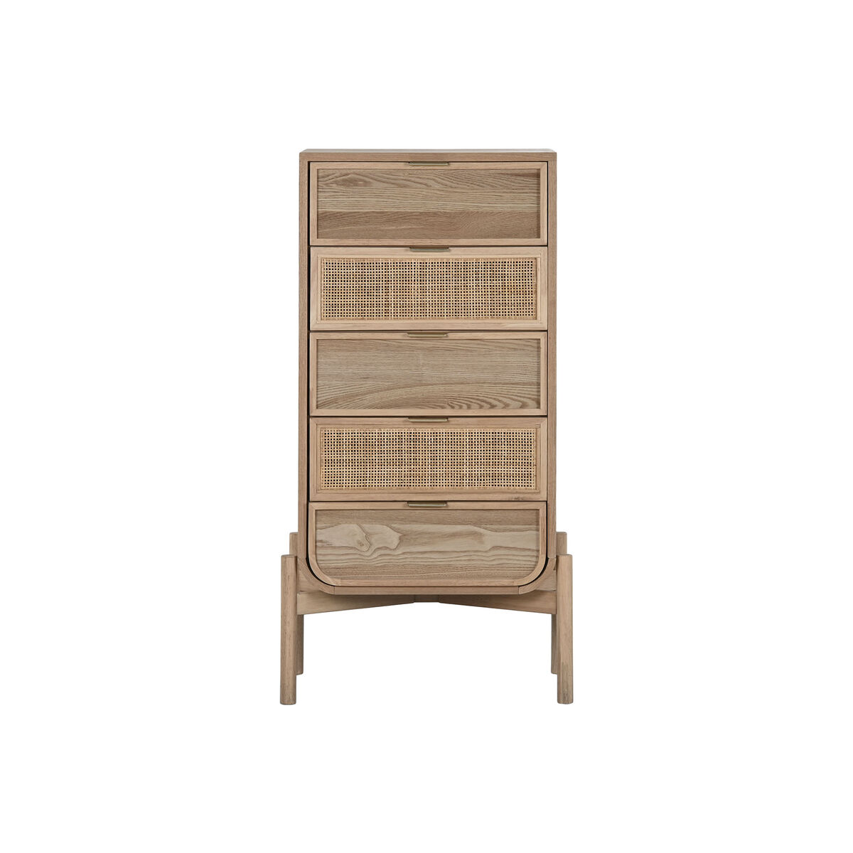 Chest of drawers Home ESPRIT Rattan Fir Tropical 52 x 35 x 100 cm