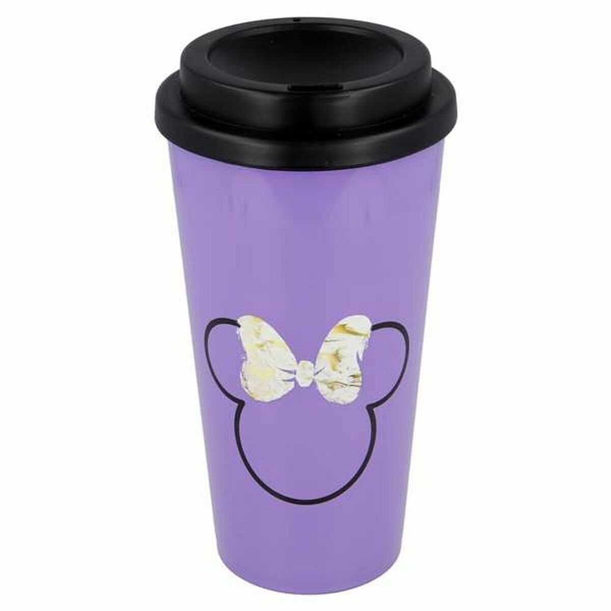 Glass with Lid Minnie (520 ml)