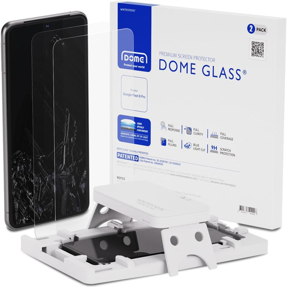  Whitestone Dome Glass Google Pixel 8 Pro [2 PACK]