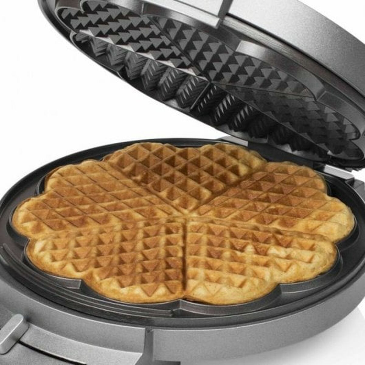 Waffle Maker Princess Princess 132380 Black Silver Steel 1200 W