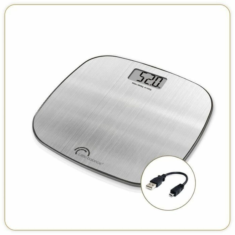 Digital Bathroom Scales Little Balance 8416 Stainless steel 180 kg (30 x 30 cm)