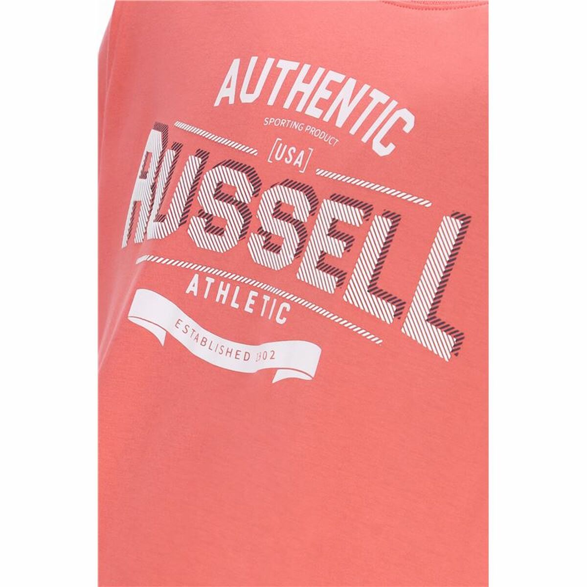 Short Sleeve T-Shirt Russell Athletic Amt A30081 Coral Men