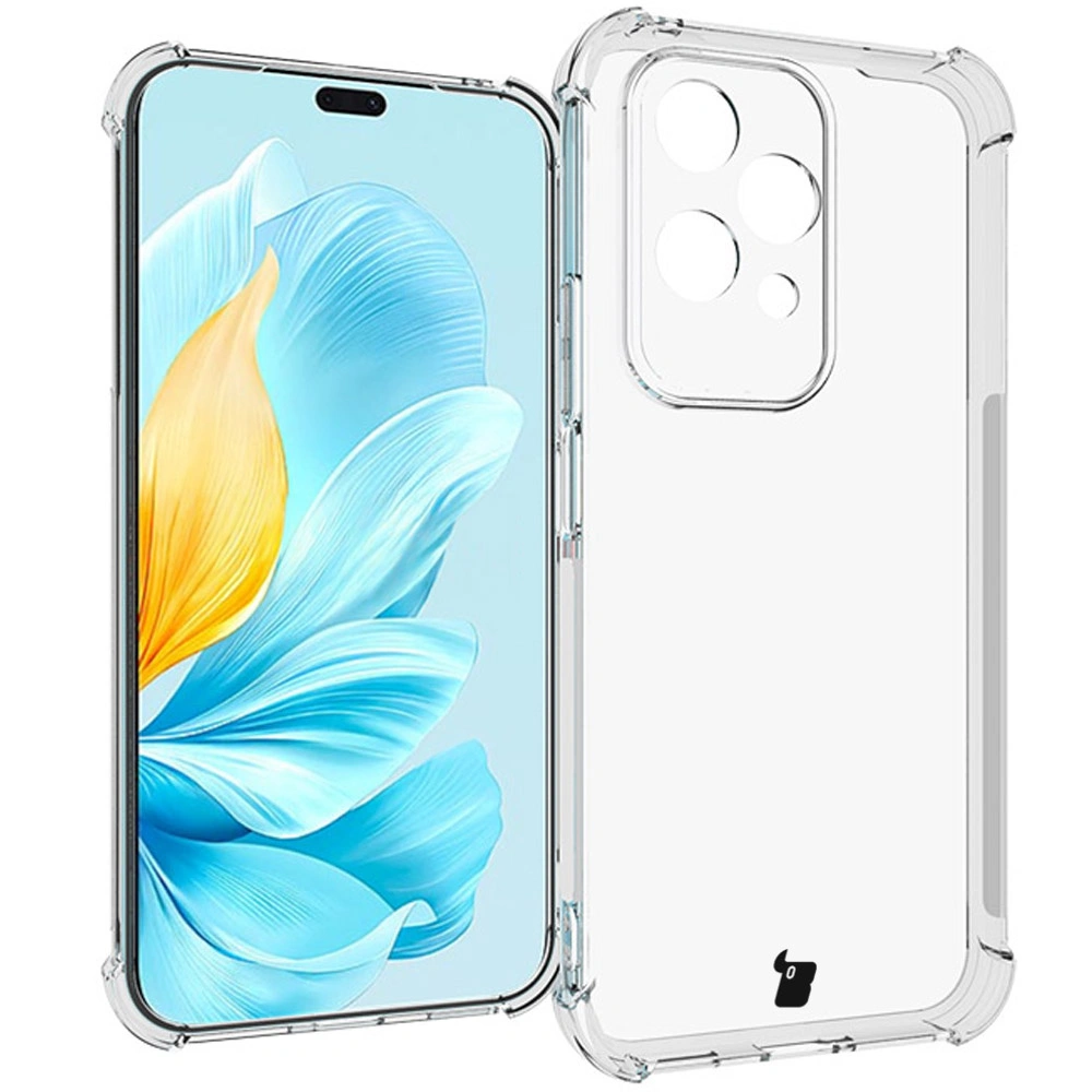 Bizon Case Clear Pack flexible case + 2x screen film Honor 200 Lite clear