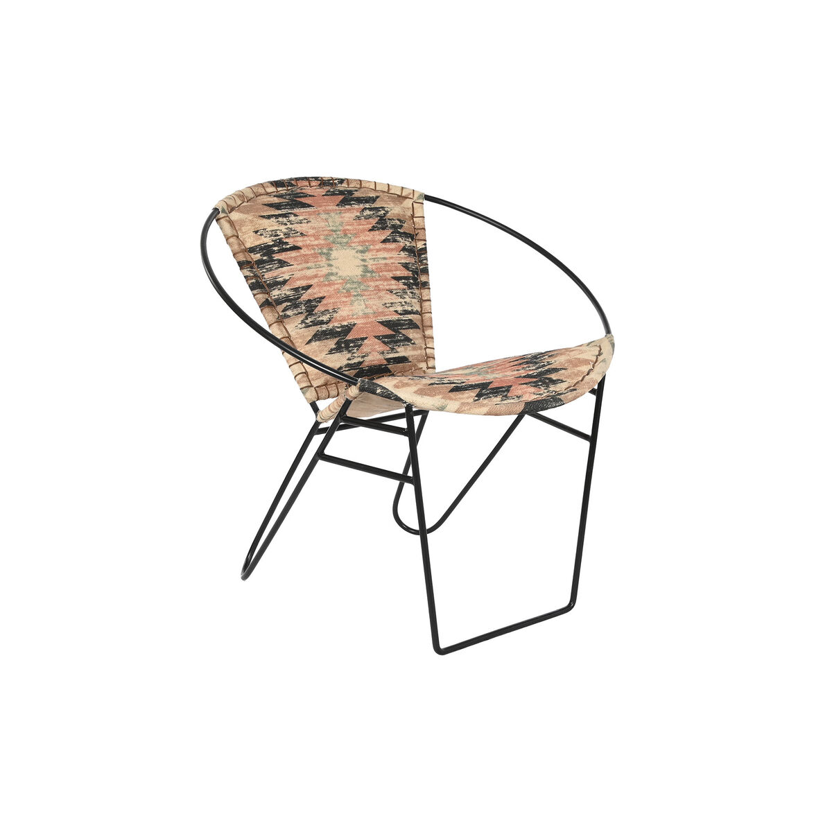 Chair DKD Home Decor 76 x 76 x 63 cm Metal Multicolour