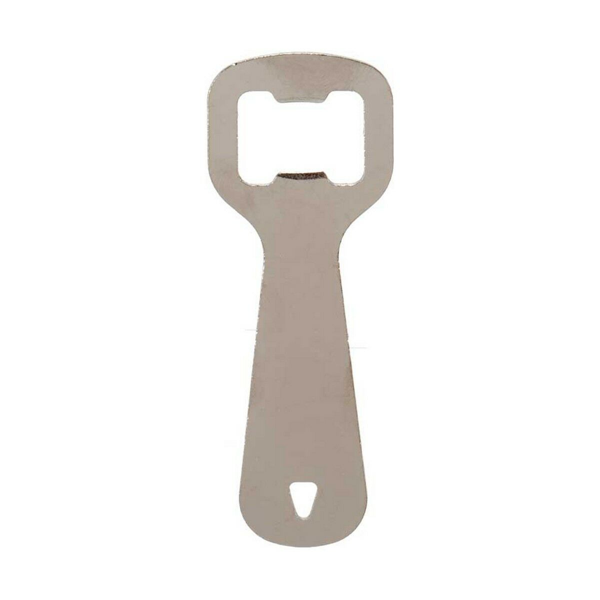 Bottle opener Stainless steel 11 x 4 x 0,5 cm Silver (12 Units)