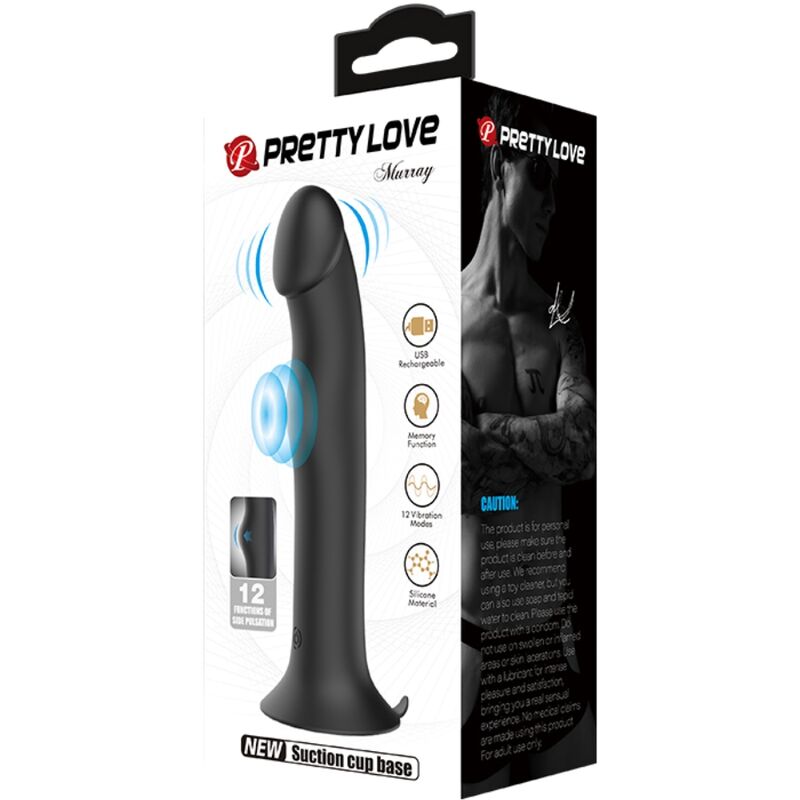 PRETTY LOVE - MURRAY VIBRATOR AND STIMULATOR BLACK