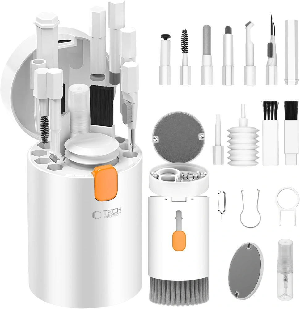 Tech-Protect CS01 Cleaner Set 20in1 For Phone & Earphone & Tablet & Laptop White