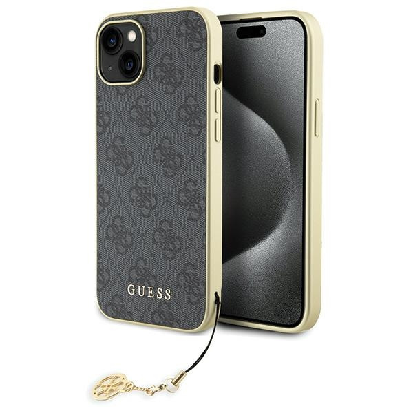 Guess GUHCP15MGF4GGR Apple iPhone 15 Plus / 14 Plus hardcase 4G Charms Collection grey