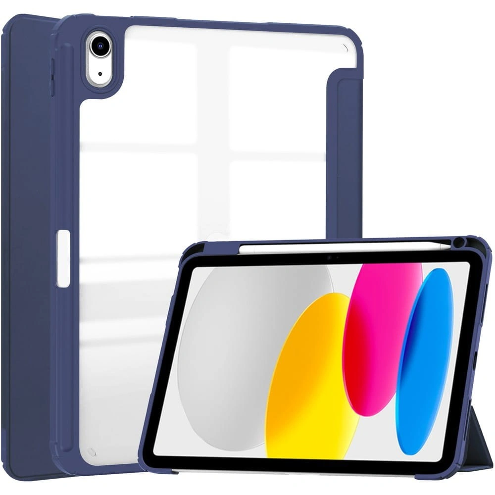 Bizon Case Tab Clear Matt Apple iPad 10 10.9 2022 navy blue
