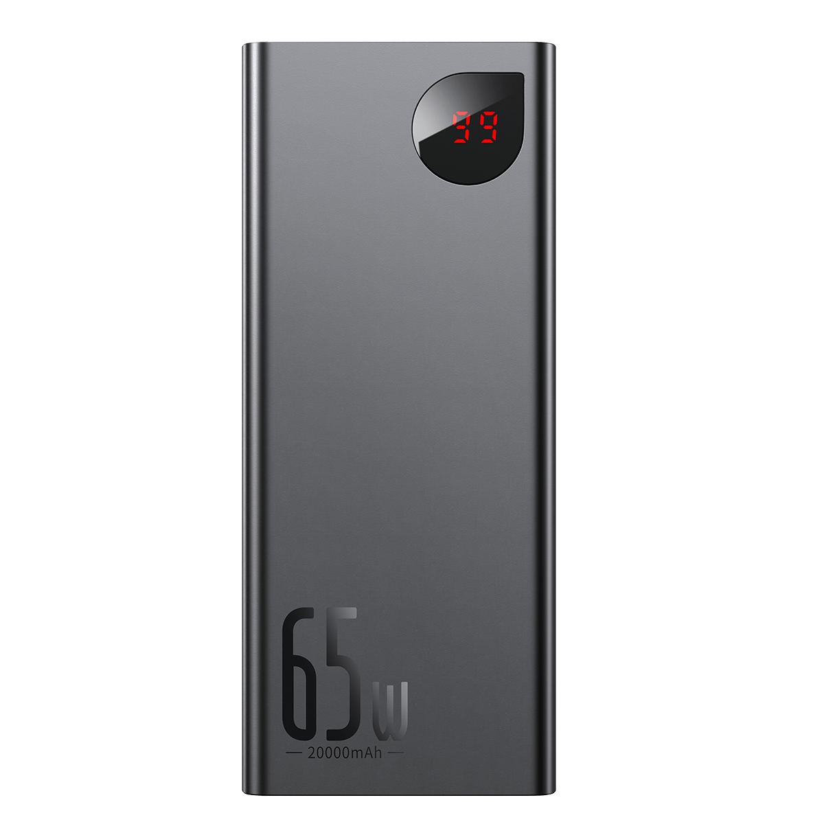 PowerBank Baseus Adaman Metal 20000mAh, PD, QC 3.0, 65W, 2xUSB + USB-C + micro USB, (black)