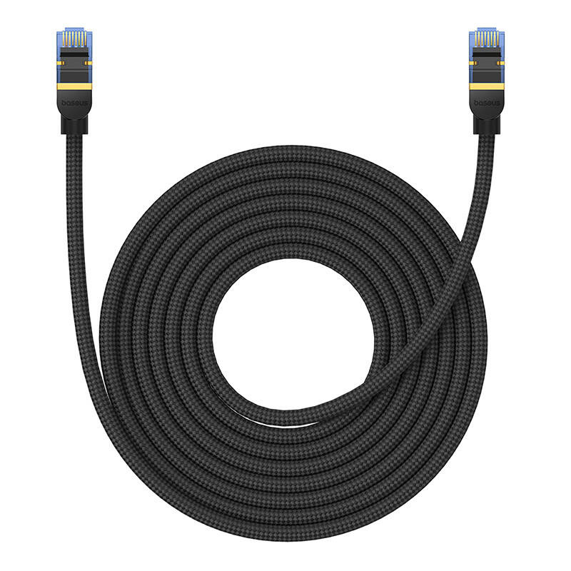 Baseus braided cat 7 Ethernet RJ45, 10Gbps, 8m network cable (black)